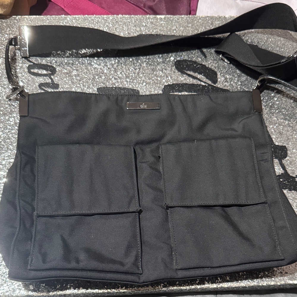 Gucci Black crossbody Bag with Dual Front Pockets